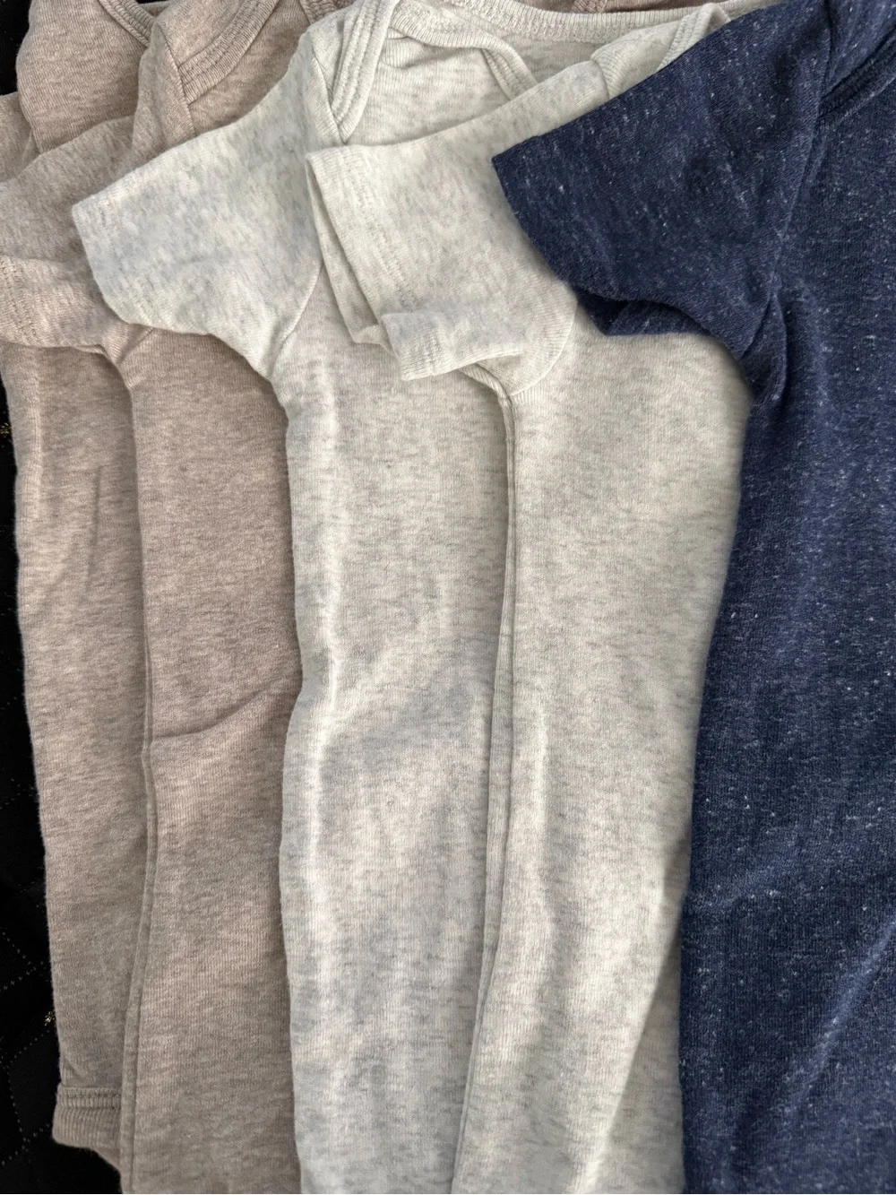 Simple Joy’s by Carter's Navy, Light Gray & Beige Bodysuit Set 24mon